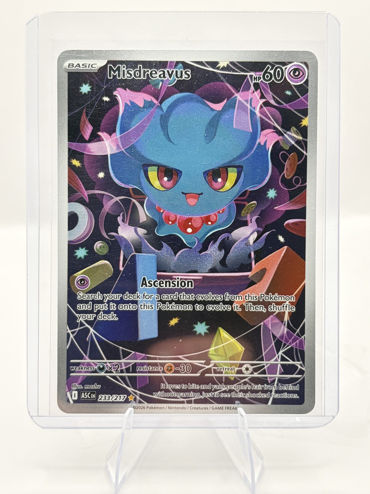 Misdreavus 233/217 Me: Ascended Heroes Holo