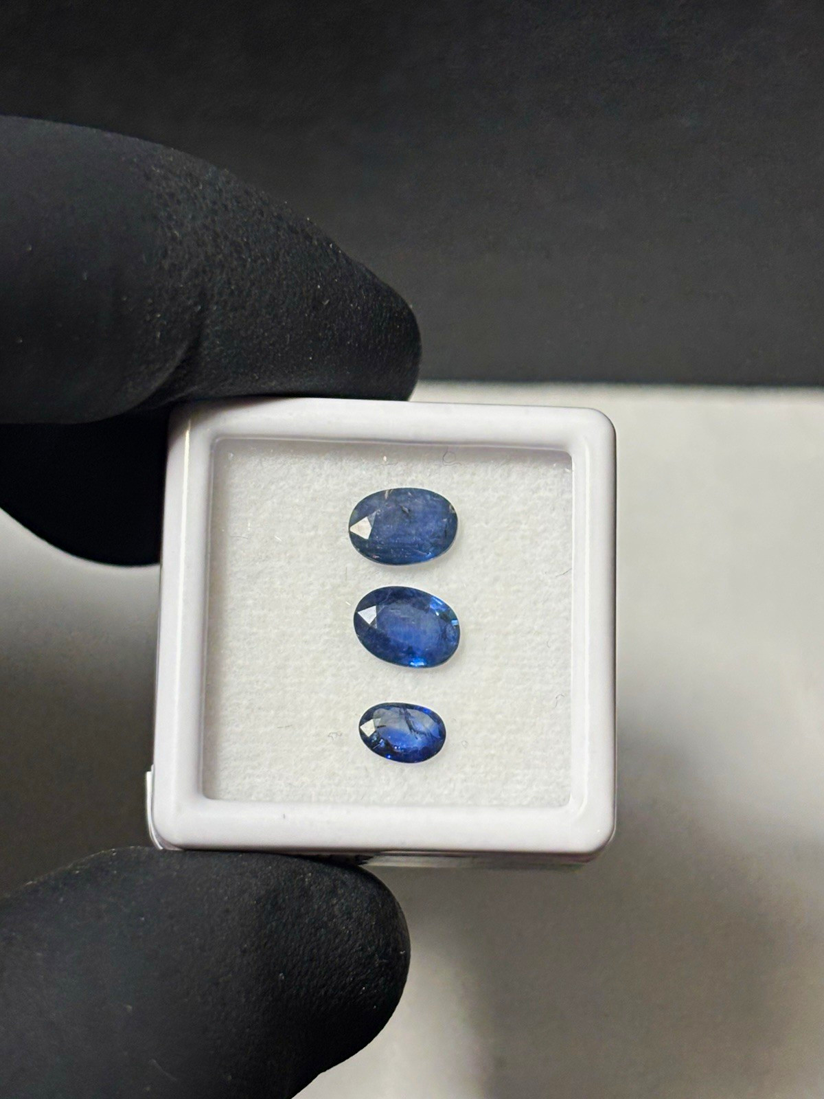 2.20ct Natural Blue Sapphire Oval Cut Loose Gemstone Parcel 3Pcs