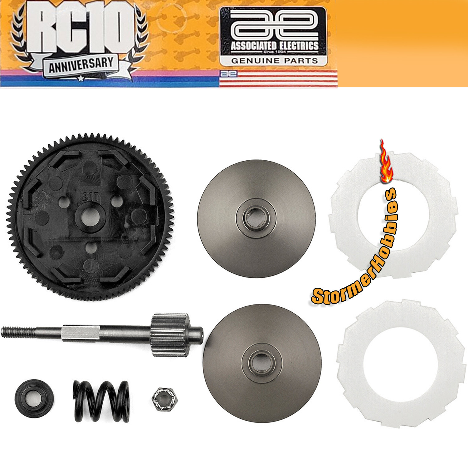 NEW Associated RC10 Stealth Transmission V2 Dual Plate Slipper Clutch ASC6563 NEW Associated RC10 Stealth Transmission V2 Dual Plate Slipper Clutch ASC6563