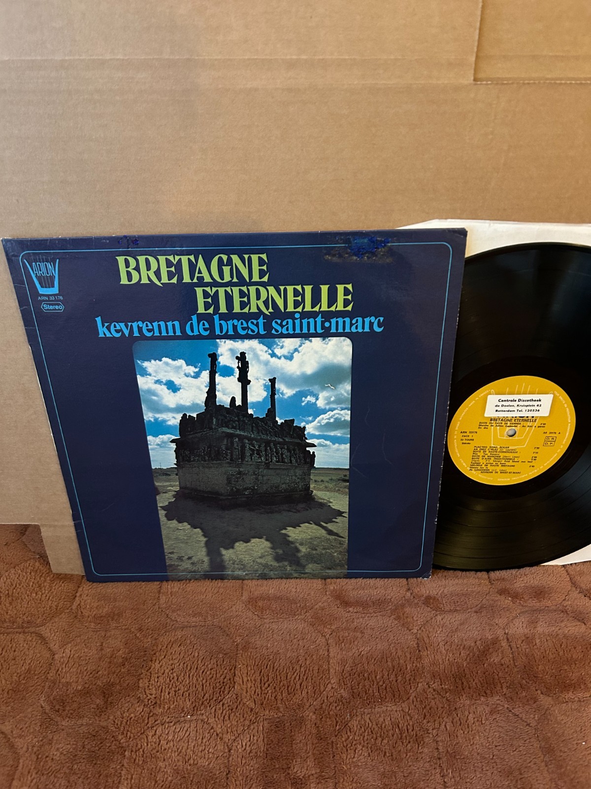 KEVRENN DE BREST SAINT-MARC - BRETAGNE ETERNELLE Arion LP French 60s FOLK EX
