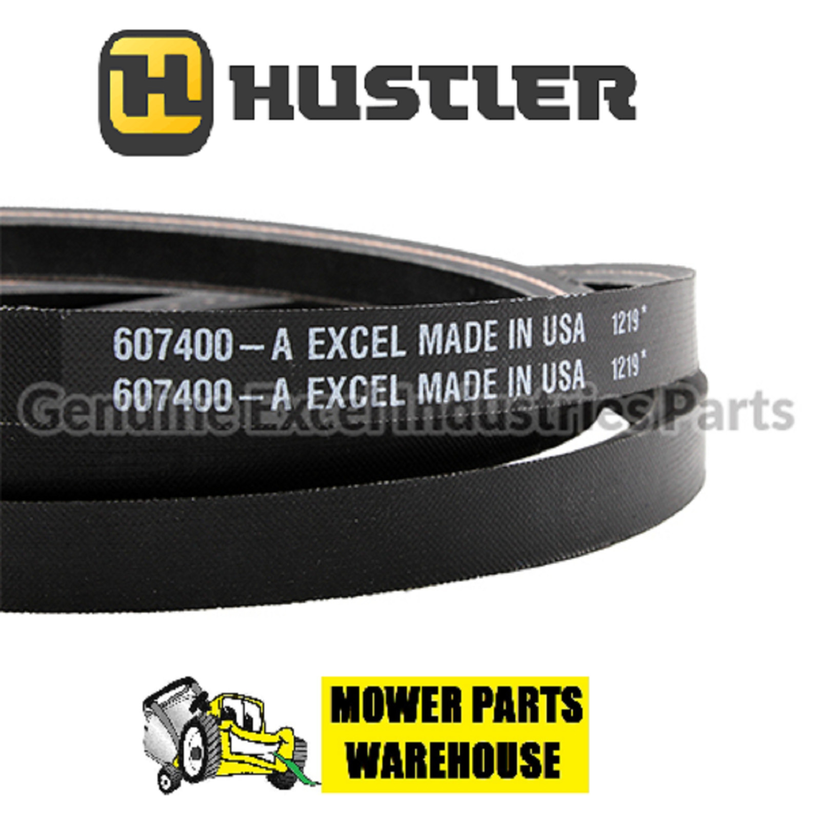 Genuine Hustler 607400 OEM Drive Belt 603907 Raptor SD SDX Limited Mower