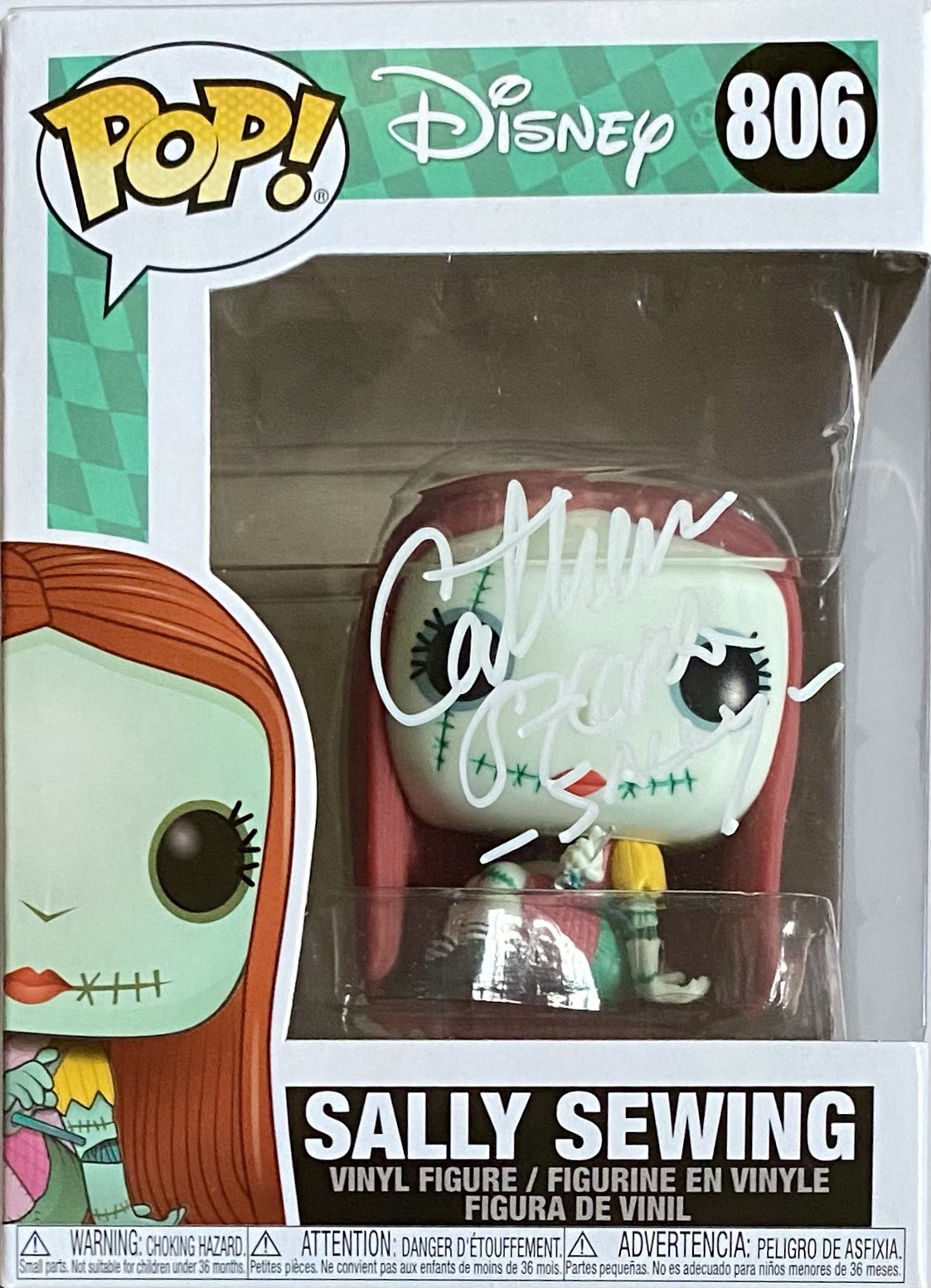 CATHERINE O’HARA SIGNED THE NIGHTMARE BEFORE CHRISTMAS FUNKO POP #806 SALLY