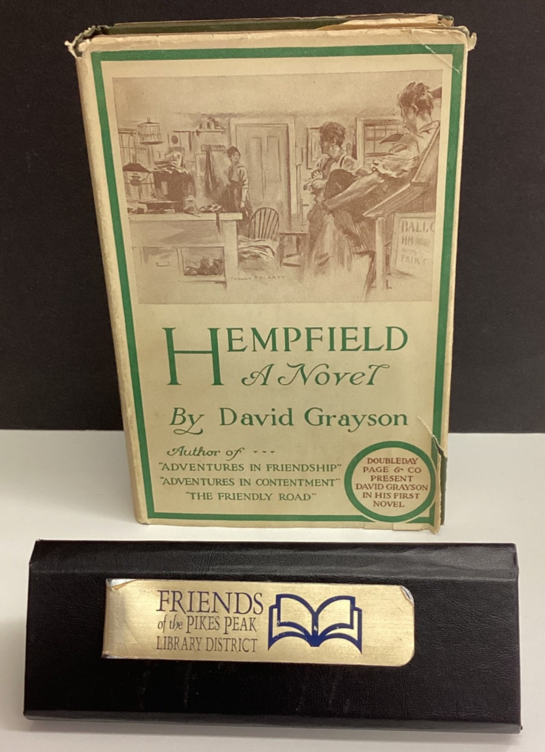 Antique 1915 HEMPFIELD by David  Grayson HC w/DJ  Illus by Thomas Fogarty 1st Ed