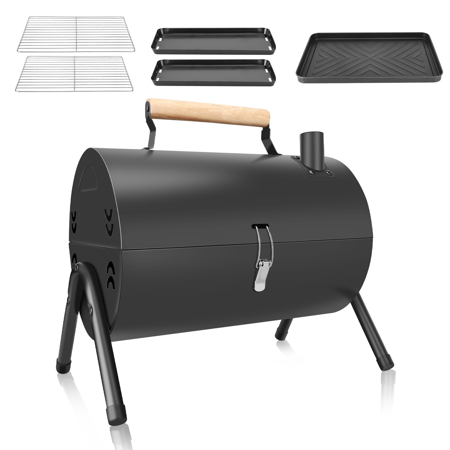 Outdoor Portable Charcoal BBQ Grill - Mini Barbecue For Camping Picnic Garden US