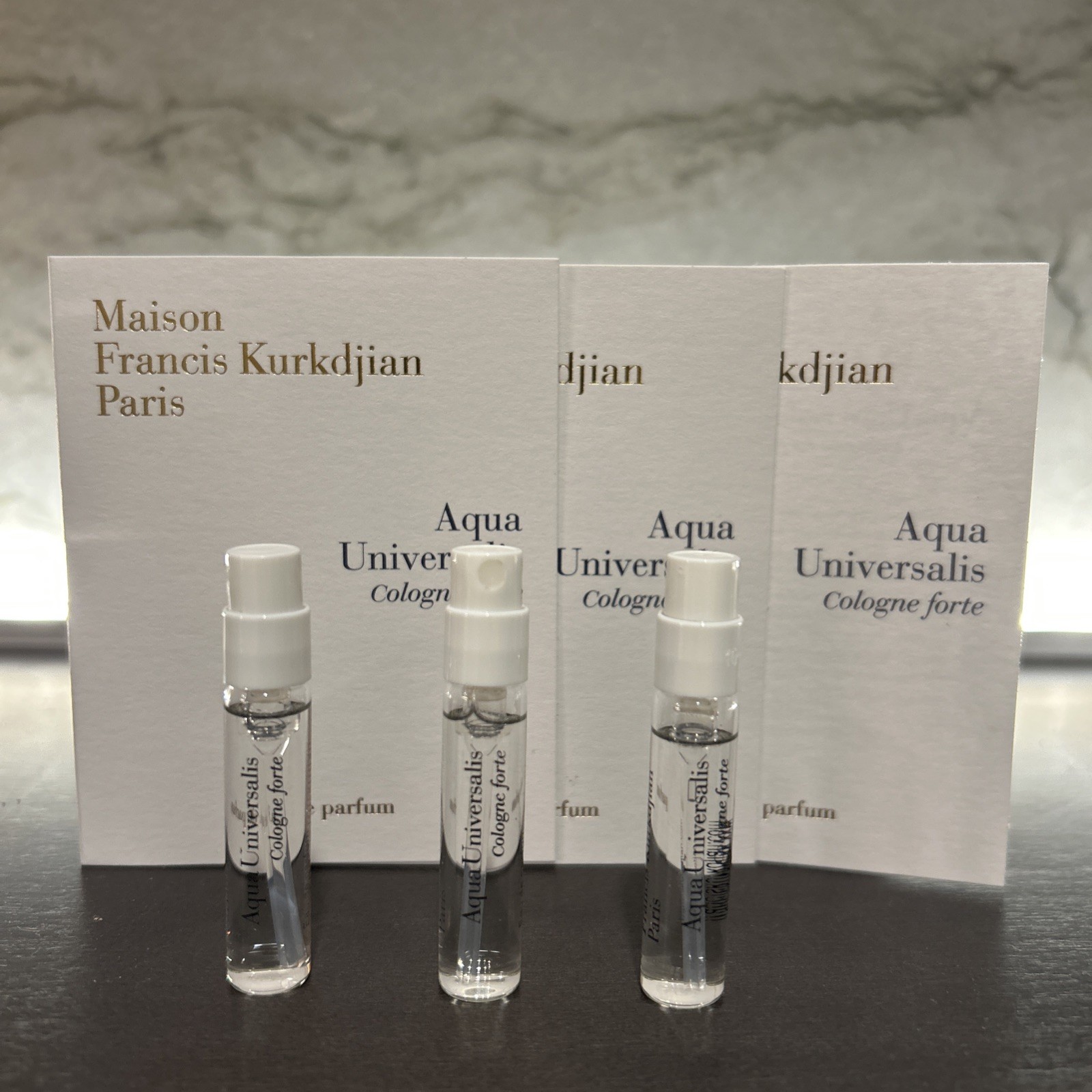 3X Maison Francis Kurkdjian MFK Aqua Universalis Eau de Parfum Unisex EDT 2ml