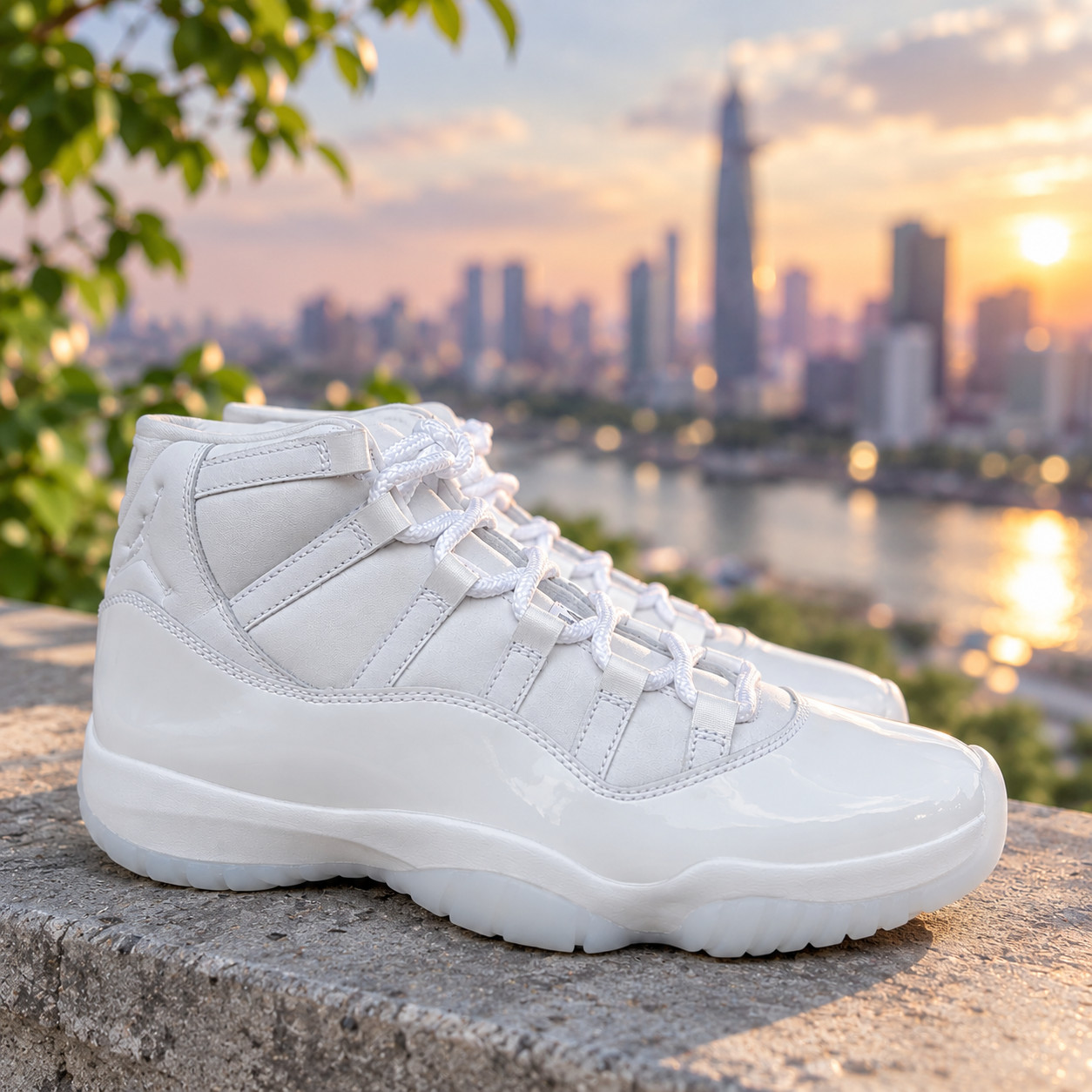NEW CDG x Jordan 11 Pack White Leather IV7639-100 MEN SIZE US 7-12