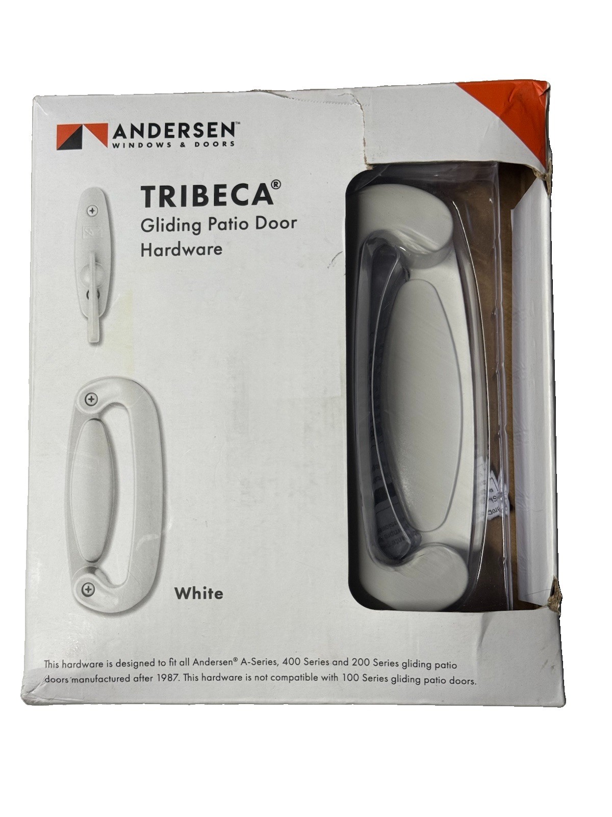 Andersen TRIBECA Gliding Patio Door Hardware - White