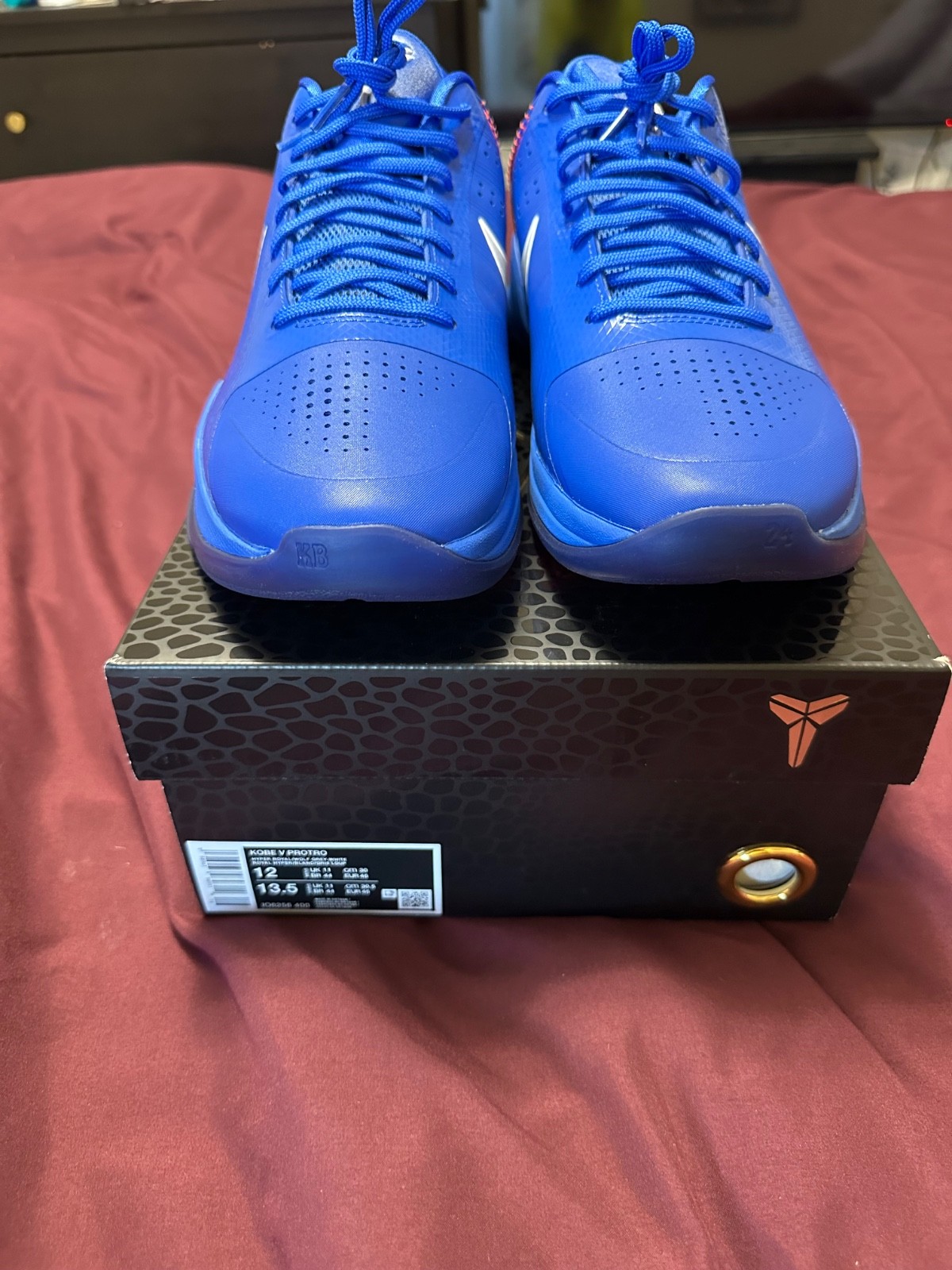 Kobe 5 Protro Dodgers Size 12 IO6256-400 No Box Top Kobe 5 Protro Dodgers Size 12 IO6256-400 No Box Top