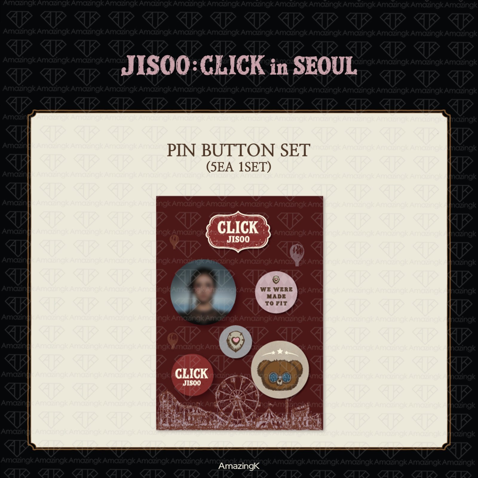 [PreSale] JISOO CLICK in SEOUL POP UP Official MD