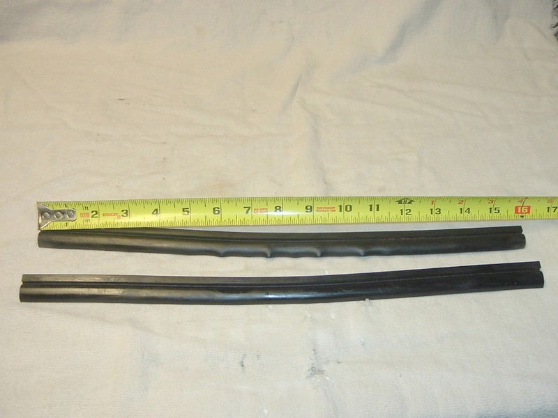 Rear Roll-up Seals (pair) For 1946-1964 Ford Convertible  16 Inches