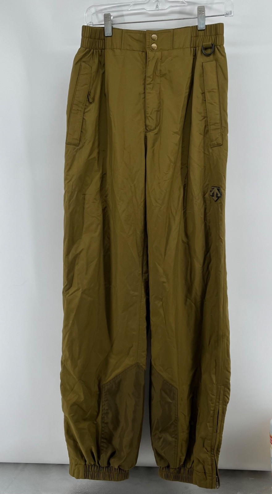 Vtg Descente Pants Men Small Ski Snowboard Swishy Track Japanese Zip Ankle EUC