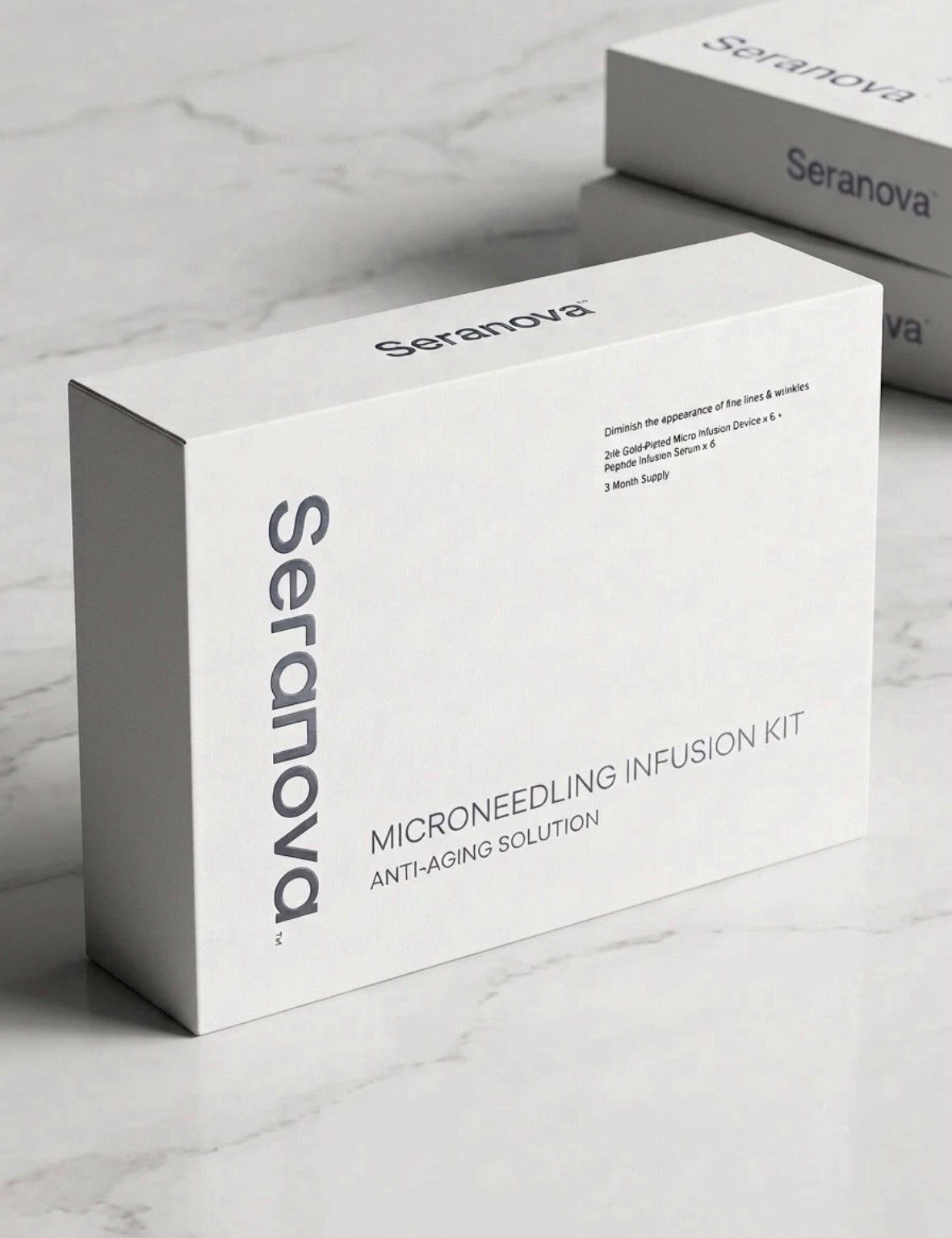 NEW Seranova Microneedling Infusion Kit Anti-Aging 3 Month Supply Sealed 03/2029
