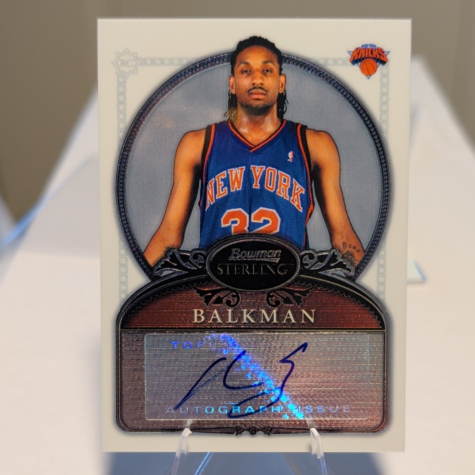 Topps 2006-07 Bowman Sterling Renaldo Balkman Auto #85 New York Knicks