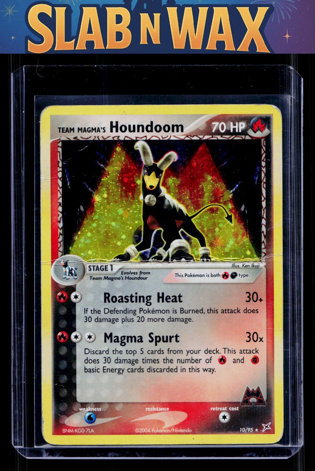 Pokemon tcg Team Magma vs Team Aqua Team Magma's Houndoom #10/95 Holo Rare, Holo