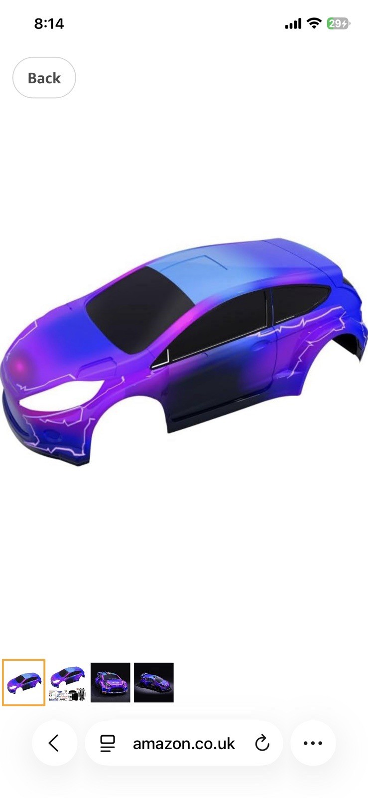 Rlaarlo Purple XTS Rally 1.2mm PC Car Body For XTS-F10 RC Rally Car Rlaarlo Purple XTS Rally 1.2mm PC Car Body For XTS-F10 RC Rally Car