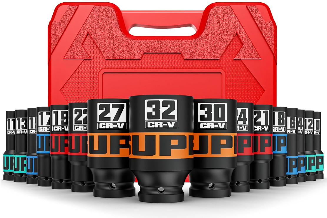 Juego de 16 Vasos de Impacto Profundos y Reforzados de 1/2\