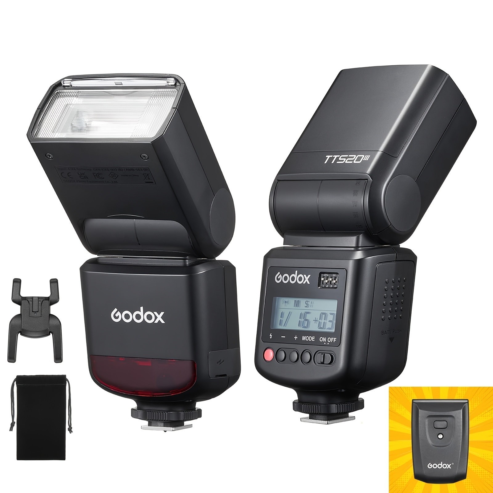 Godox TT520III Universal Bounce Flash for Canon Nikon Sony Olympus Fuji Cameras Godox TT520III Universal Bounce Flash for Canon Nikon Sony Olympus Fuji Cameras