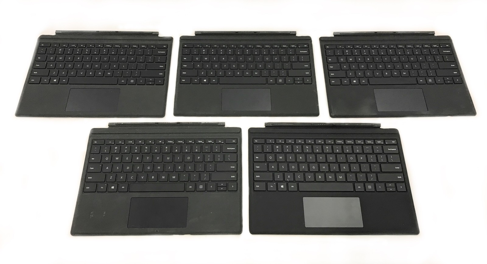 Lot of 5 Genuine Microsoft Surface Pro 4/5/6/7 Keyboards Black Cover Model 1725