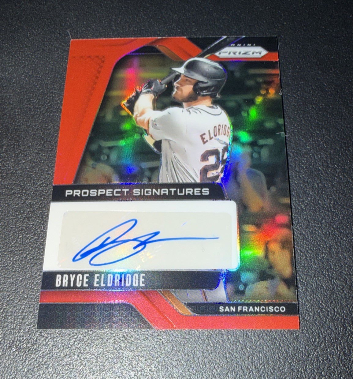 2025 Panini Prizm Prospect Signatures Bryce Eldridge Red Rookie Auto #20/99