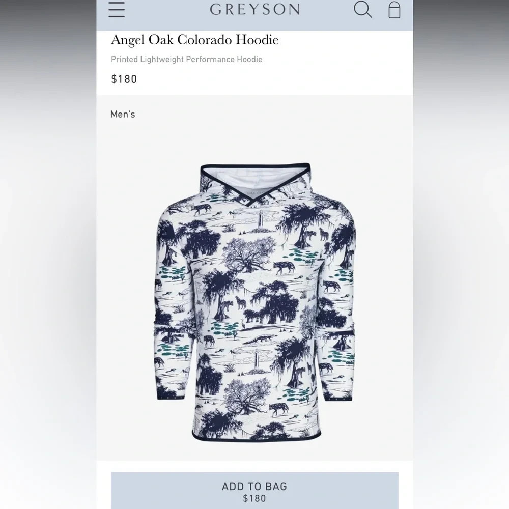 Greyson - Colorado Hoodie - Angel Oak (NWT in factory packaging)