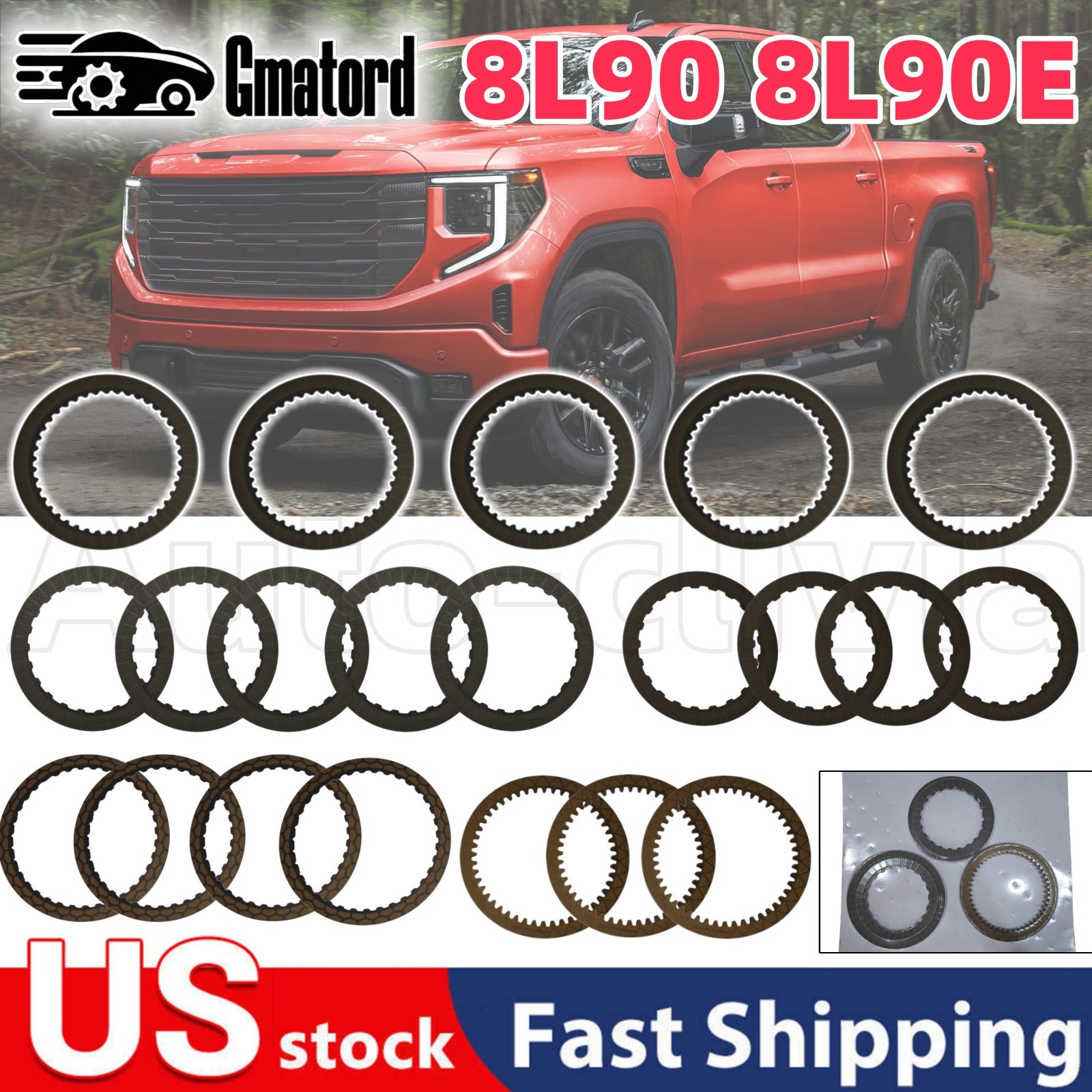8L90 8L90E Transmission Clutch Kit Clutches Friction Plate Kit For GMC Chevrolet