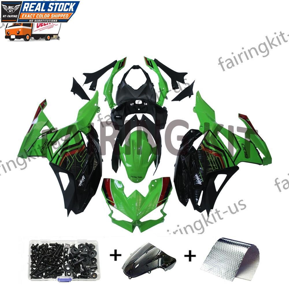 Green KRT Edition Fairings Fit for Kawasaki NINJA 500  EX500 2024 2025 2026