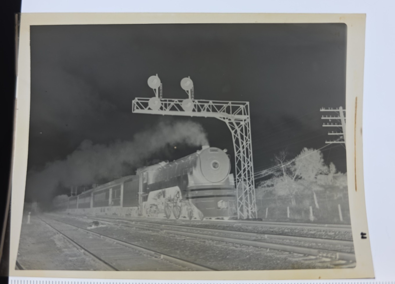 7/23/48 Canadian Pacific RR 3002 4-4-4 Passenger Steam London Ont Photo Negative 7/23/48 Canadian Pacific RR 3002 4-4-4 Passenger Steam London Ont Photo Negative