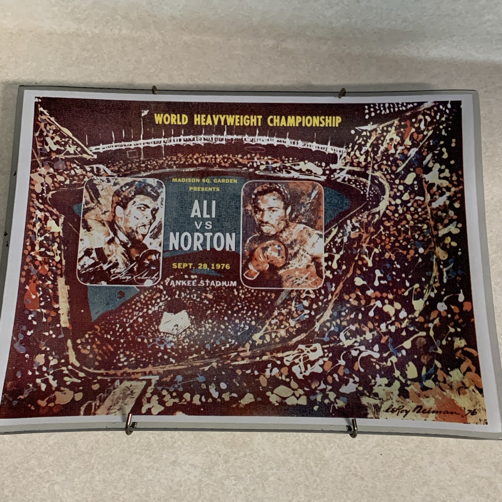 1976 Muhammad Ali vs Ken Norton Sept 28th Yankee Stadium Candy Dish/ash Tray 1976 Muhammad Ali vs Ken Norton Sept 28th Yankee Stadium Candy Dish/ash Tray