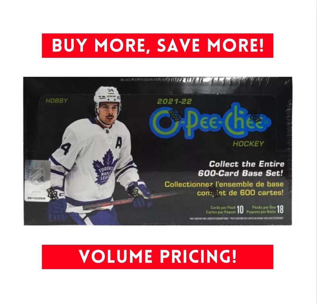 2021-22 Upper Deck O-Pee-Chee Hockey Hobby Box 2021-22 Upper Deck O-Pee-Chee Hockey Hobby Box