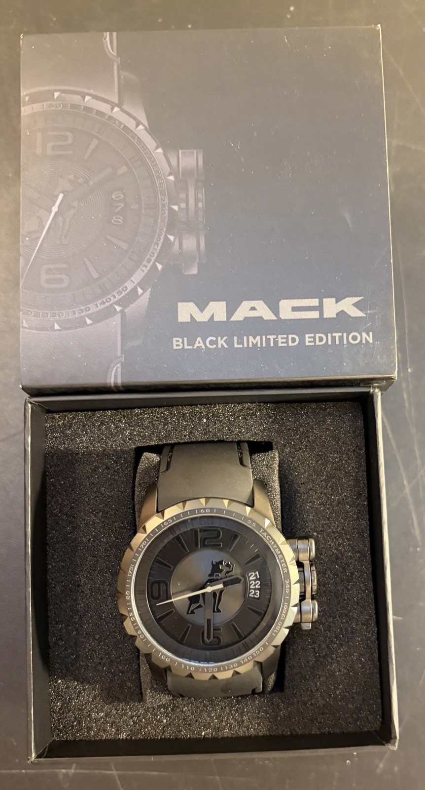 Rare Mack Trucks Men’s Limited Edition Black Sport Watch #326 of 500 – Collector Rare Mack Trucks Men’s Limited Edition Black Sport Watch #326 of 500 – Collector