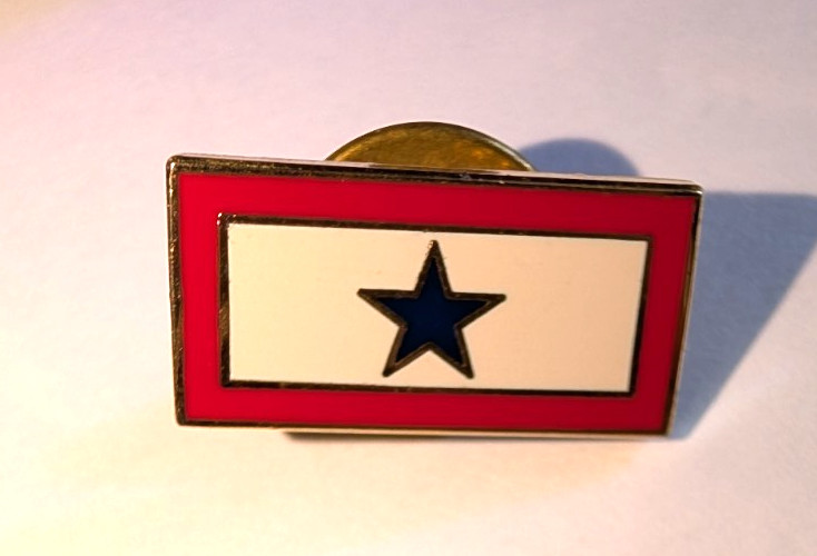 Vintage Blue Star Armed Forces lapel pinback button Vintage Blue Star Armed Forces lapel pinback button