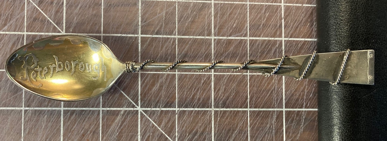 Antique Sterling Silver Sculling Rowing Oar Spoon