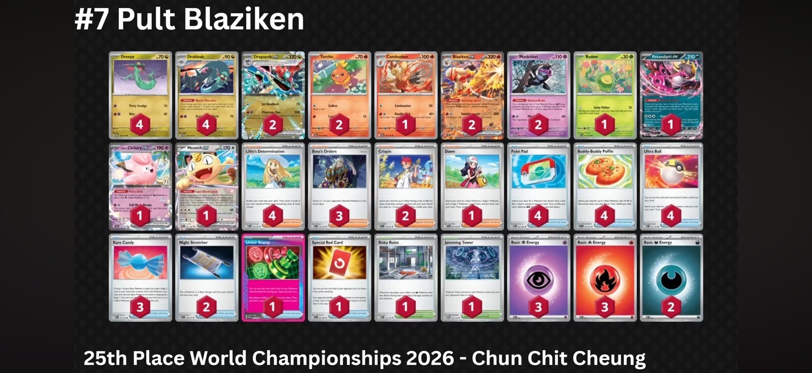 Pokemon TCG Dragapult Blaziken EX Deck - Competitive Deck