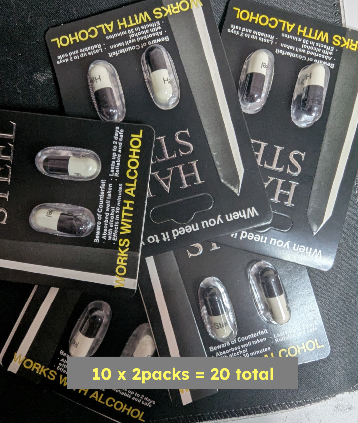 Hard Steel Original PREMIUM 10 packs x 2 = 20 total Hard Steel Original PREMIUM 10 packs x 2 = 20 total