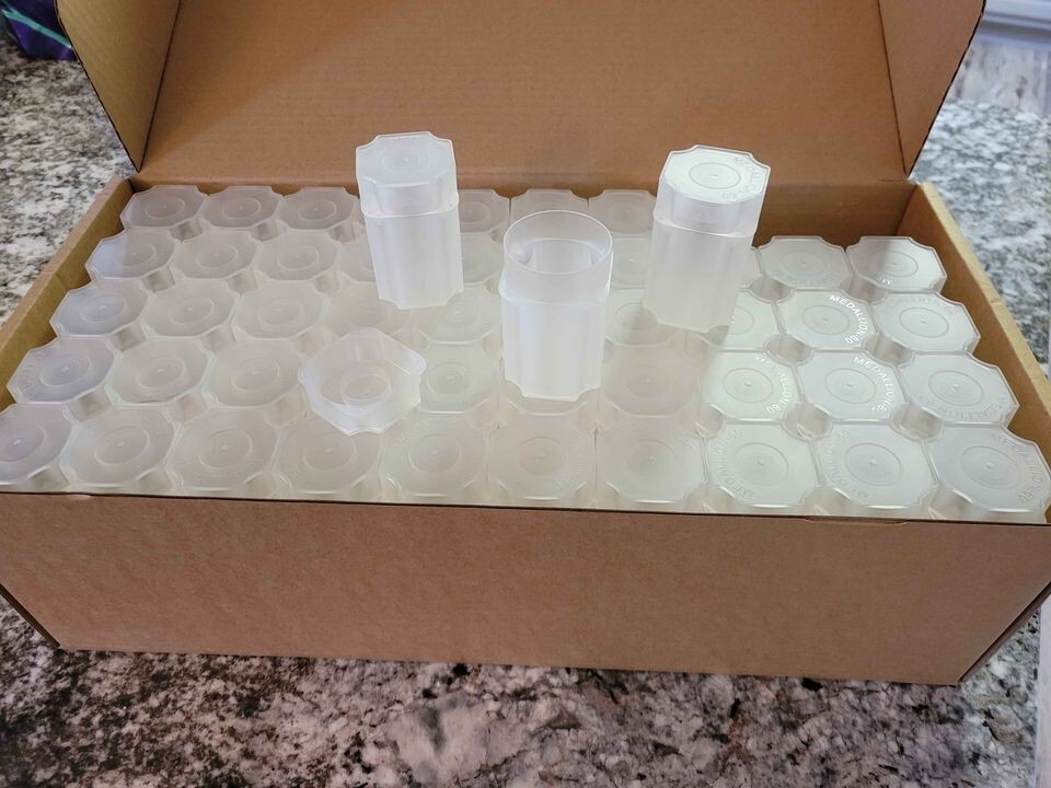 New Box 100 Square Coin Tubes 39mm Medallion Size Silver Rounds 1 oz Guardhouse New Box 100 Square Coin Tubes 39mm Medallion Size Silver Rounds 1 oz Guardhouse