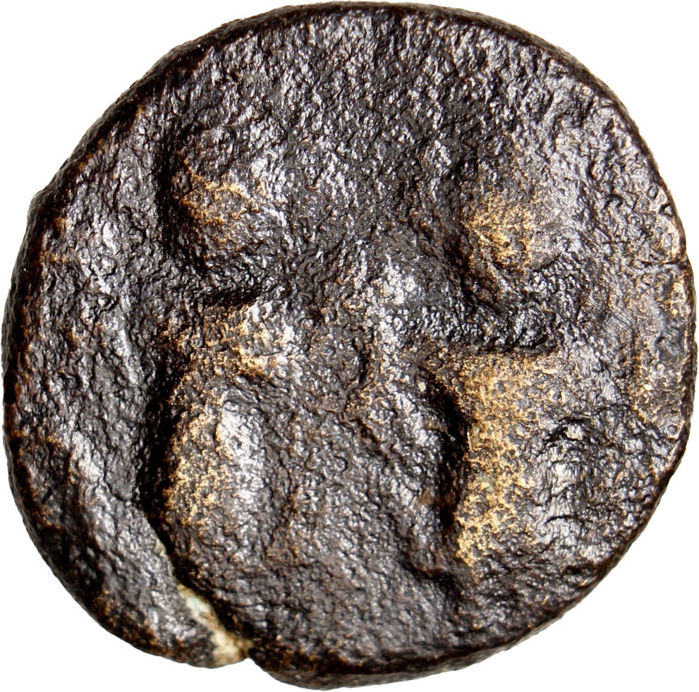 Arab Byzantine Fals Two Standing Emperors Type Baalbek Authentic Early Coin