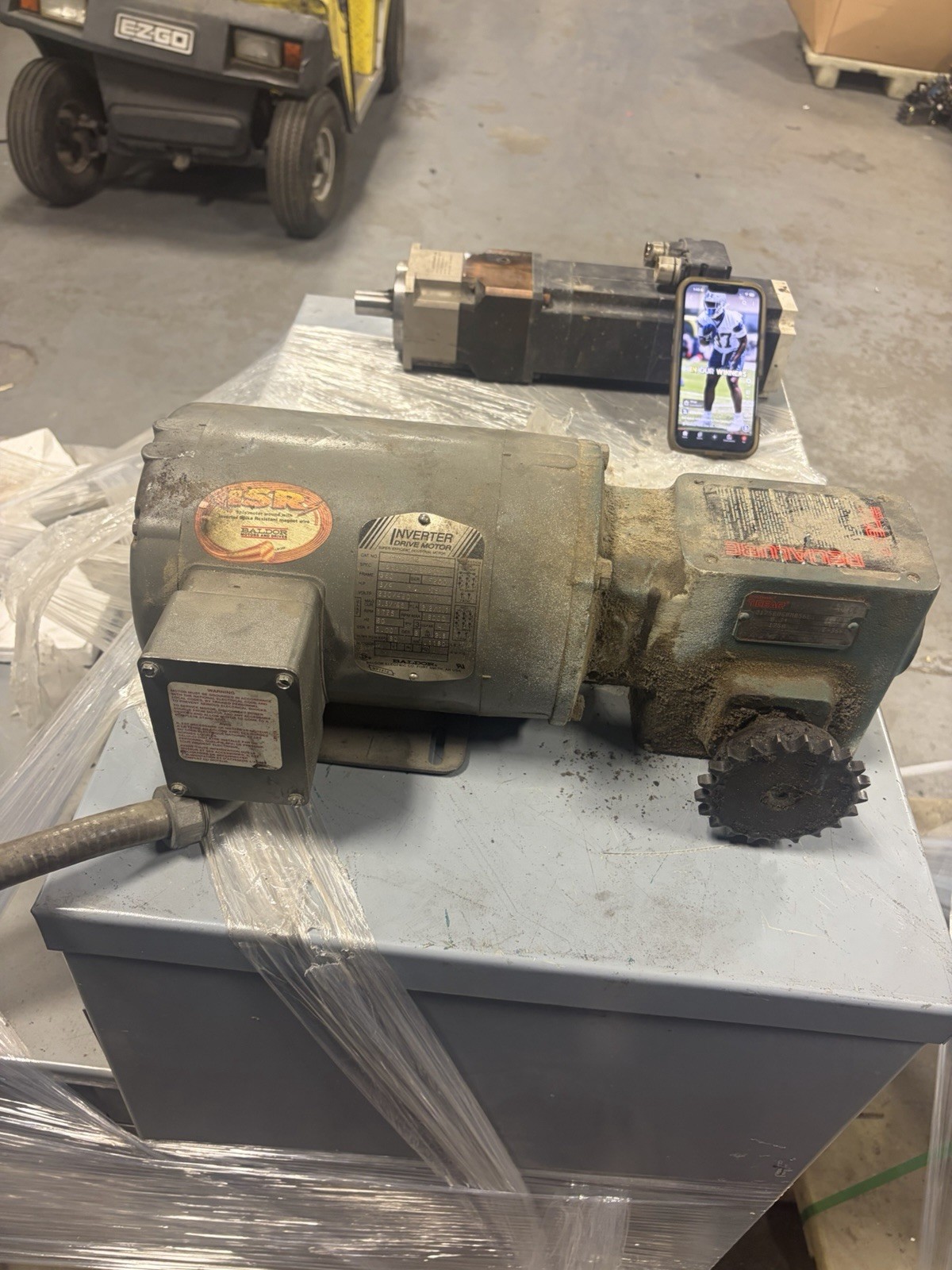 BALDOR SUPER-E MOTOR IDNM3542 75HP 460V 1750RPM DODGE TIGEAR MR94757L1 Q CC USED BALDOR SUPER-E MOTOR IDNM3542 75HP 460V 1750RPM DODGE TIGEAR MR94757L1 Q CC USED