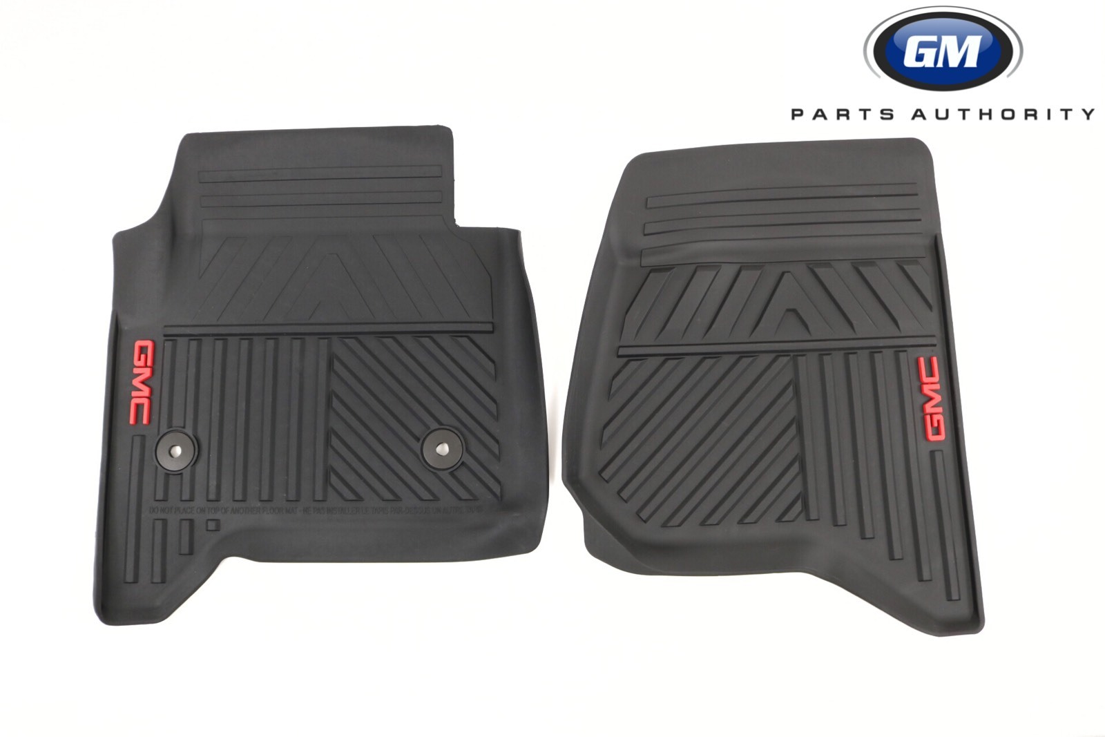2014-2018 GMC Sierra Premium All Weather Floor Mats 23452764 Black w/ GMC Logo 