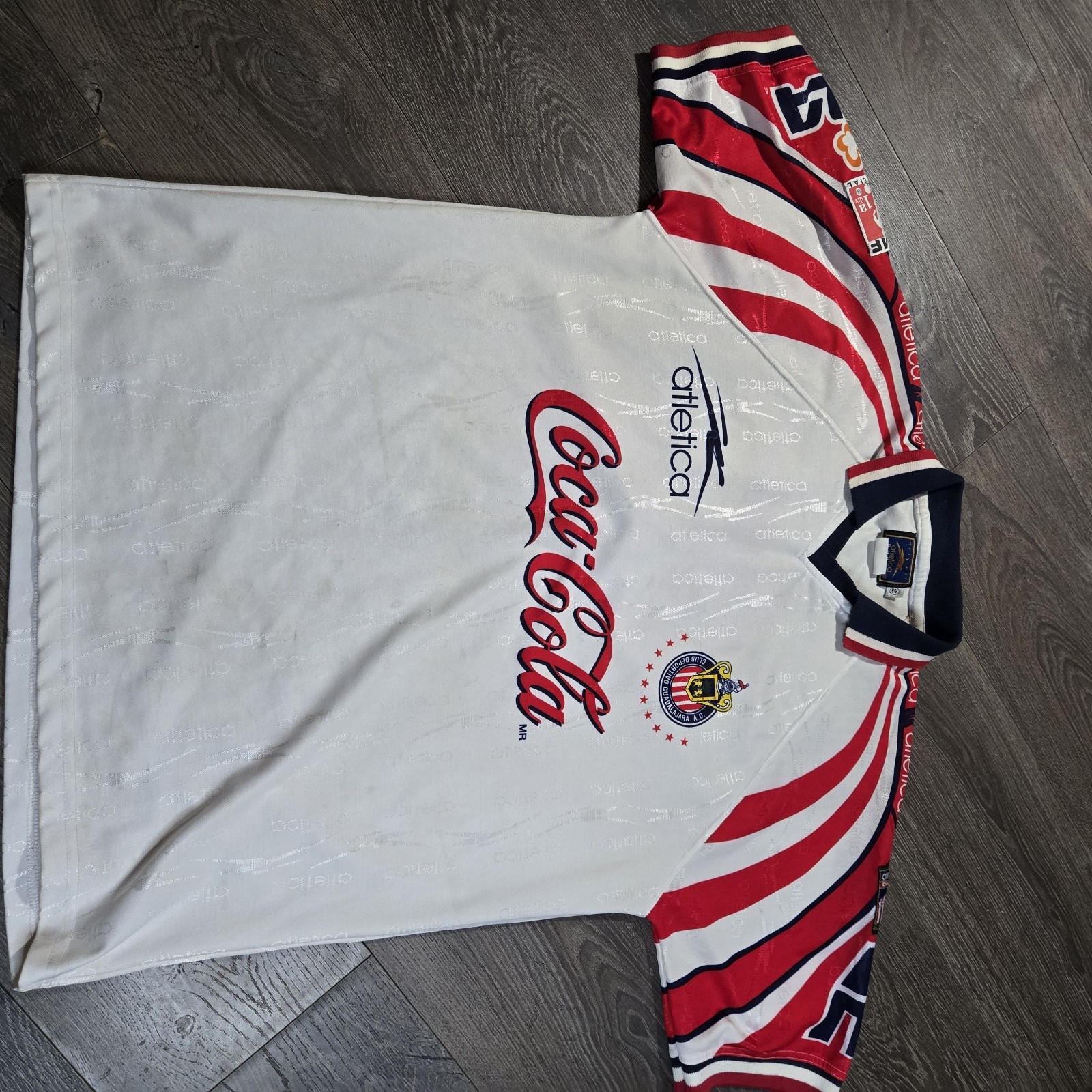 Vintage Chivas Guadalajara 1998-99 Atletica Away Jersey Coca Cola Sol FMF XL