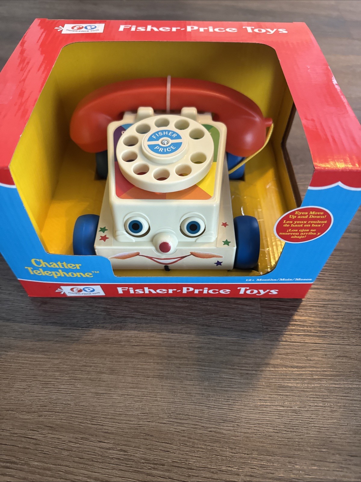 FISHER-PRICE TOYS CHATTER TELEPHONE CLASSIC RETRO STYLE ROTARY TOY PHONE - NEW FISHER-PRICE TOYS CHATTER TELEPHONE CLASSIC RETRO STYLE ROTARY TOY PHONE - NEW