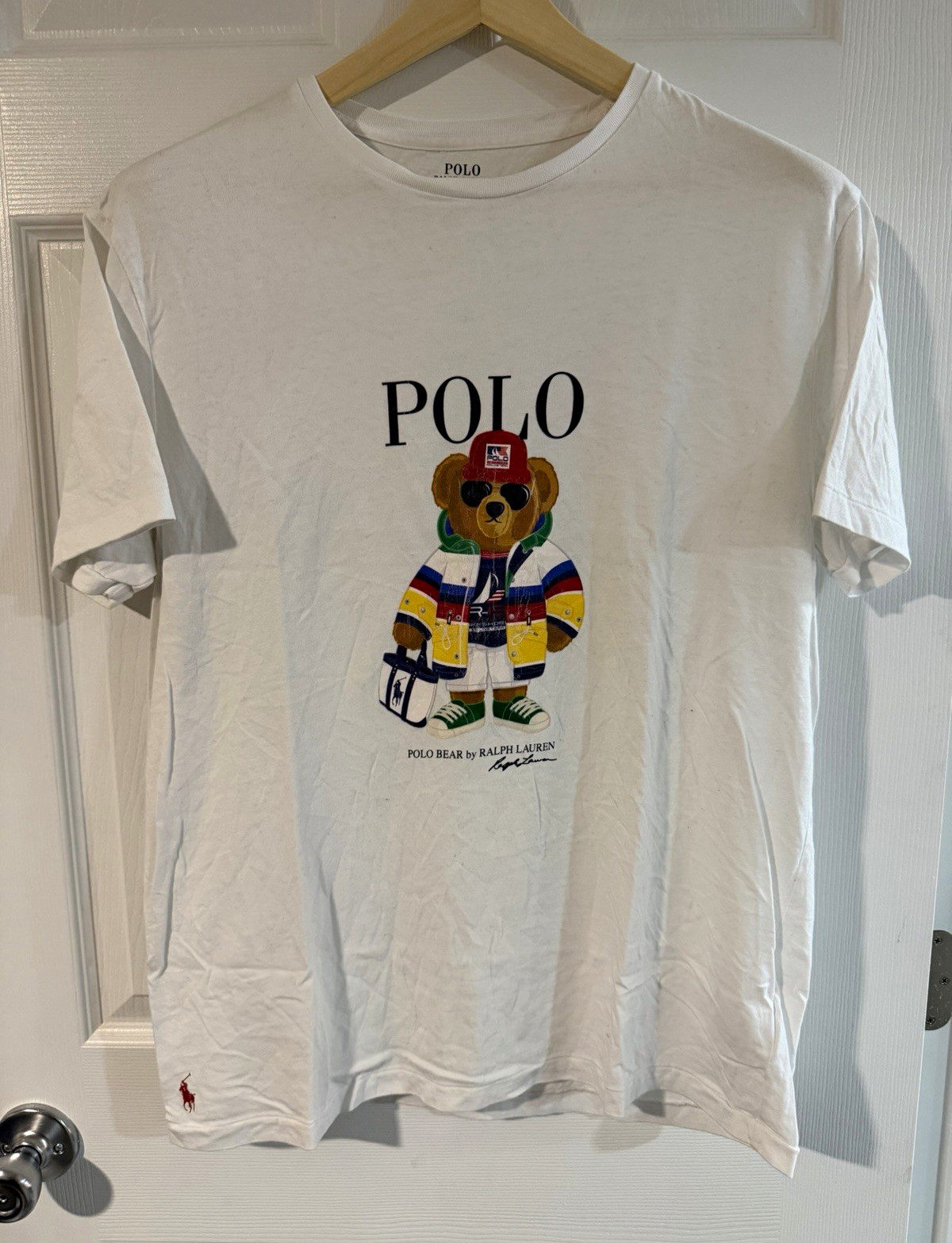 Polo Ralph Lauren Polo Bear Graphic Logo Crew Neck Short Sleeve Tee Mens L