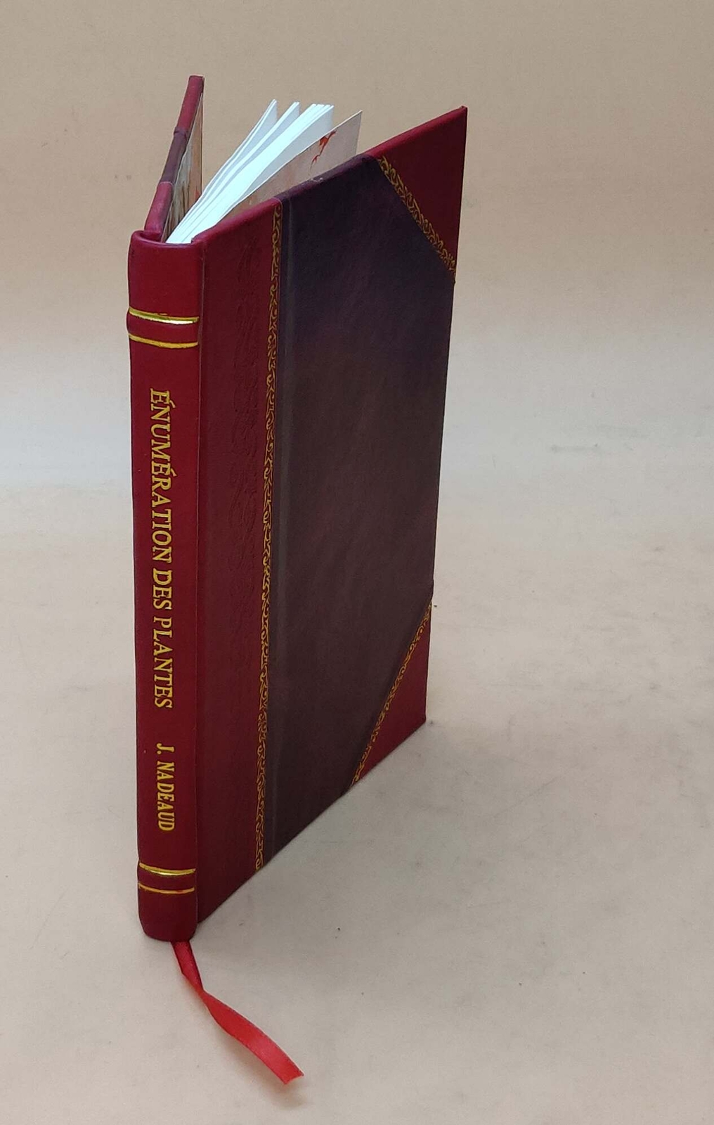Enume?Ration Des Plantes Indige?Nes De L\'I?Le De Tahiti Recueill [Leather Bound]