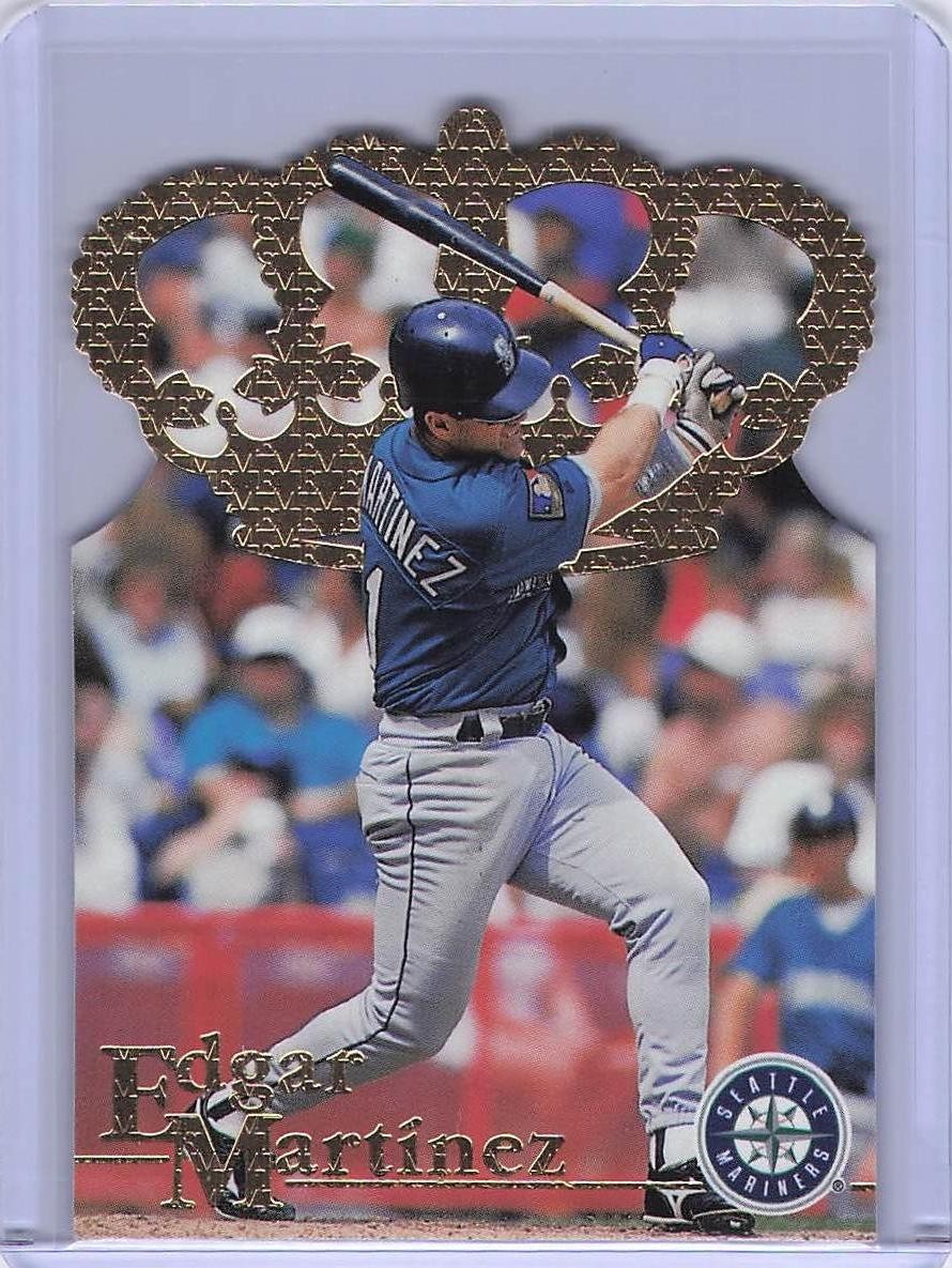 1996 Pacific Crown Collection #DC-5 Edgar Martinez Gold Crown Die Cut
