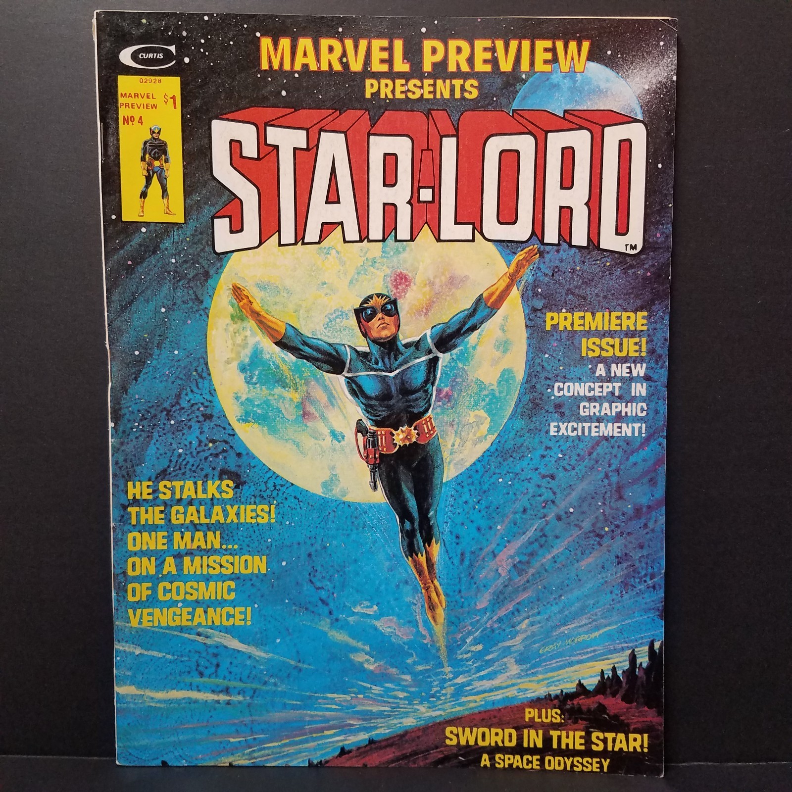 MARVEL PREVIEW #4 1976 1ST APPEARANCE AND ORIGIN STARLORD PETER QUILL GOTG KEY MARVEL PREVIEW #4 1976 1ST APPEARANCE AND ORIGIN STARLORD PETER QUILL GOTG KEY