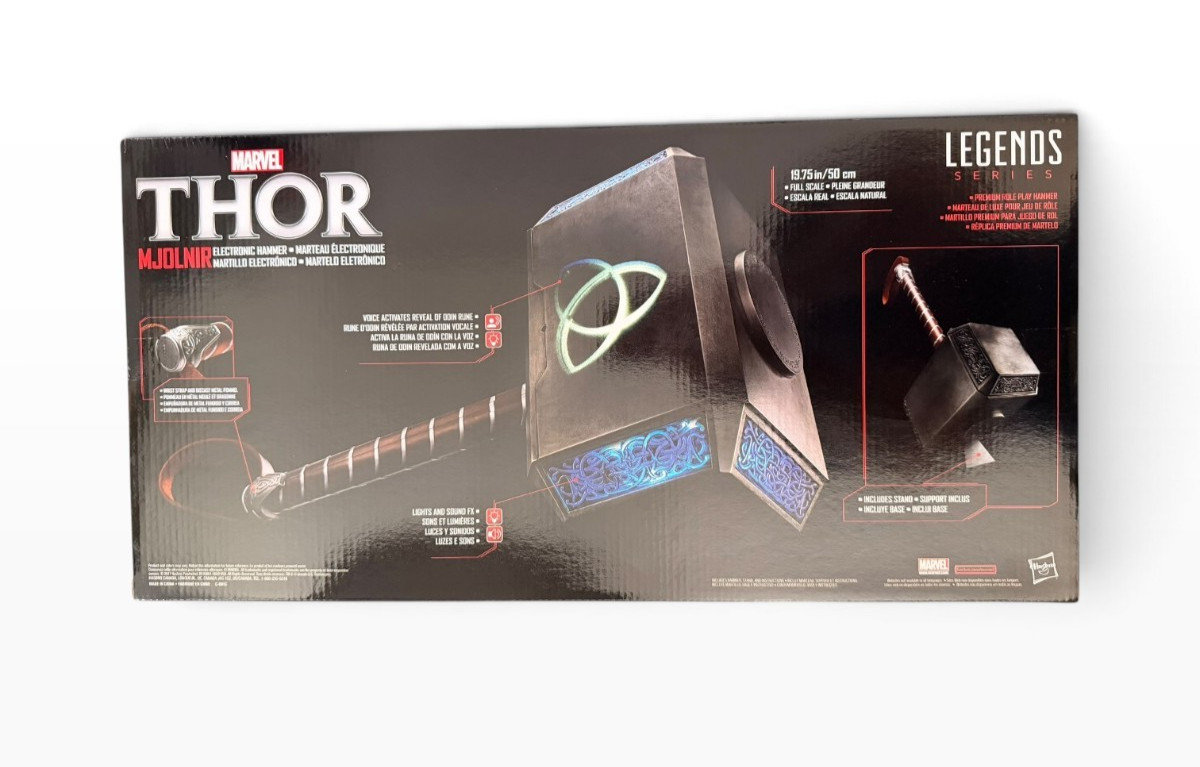 Hasbro - Marvel Legends Series - Thor Mjolnir Electronic Hammer DAMAGED BOX
