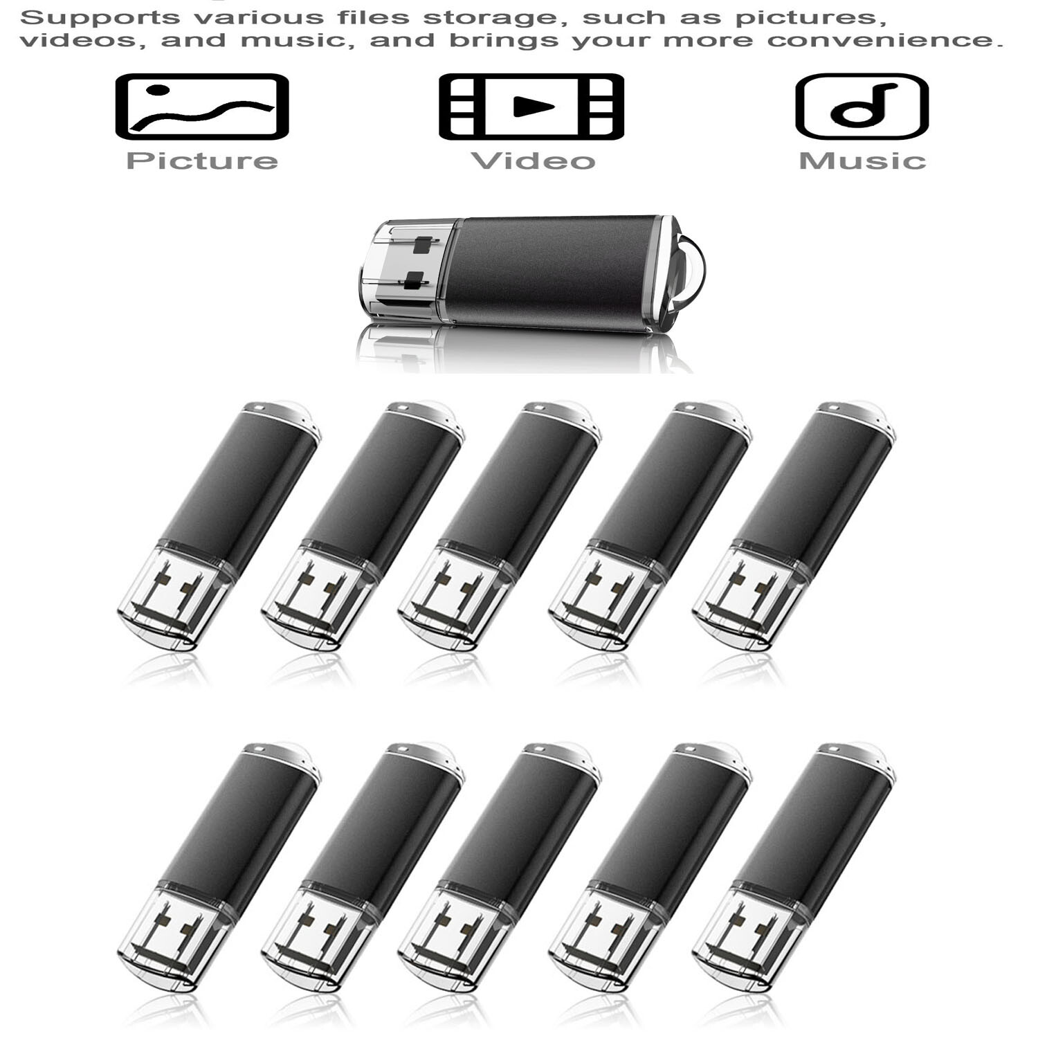 Kootion 10PCS 16GB USB 2.0 Flash Drives Enough Memory Stick Storage Thumb U Disk Kootion 10PCS 16GB USB 2.0 Flash Drives Enough Memory Stick Storage Thumb U Disk