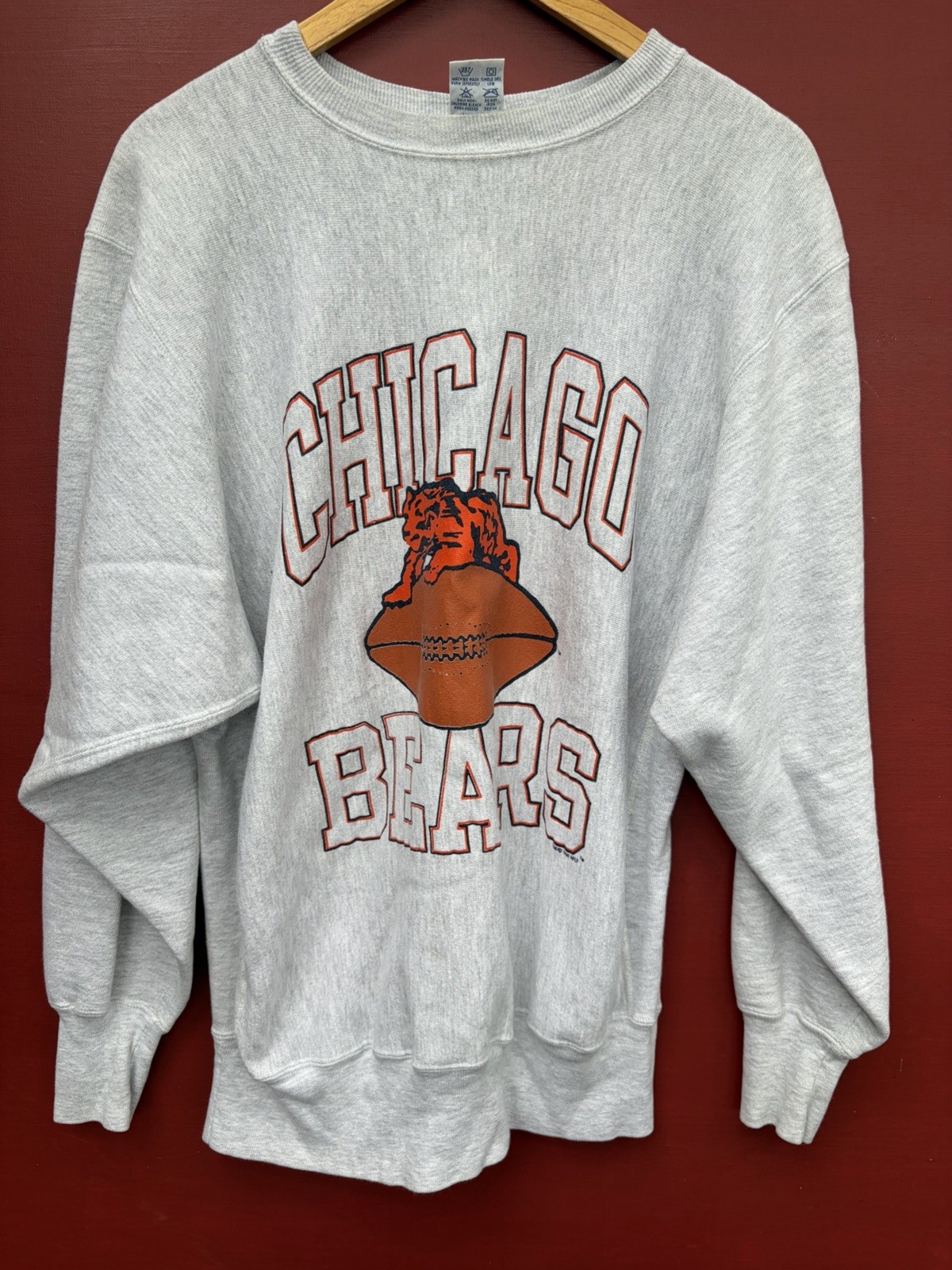 Champion Reverse Weave Sweatshirt XL Vintage Chicago Bears NFL Crewneck