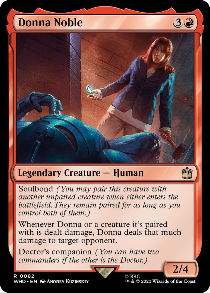 2023 Magic: The Gathering: WHO - Donna Noble (#82, R, Near Mint)