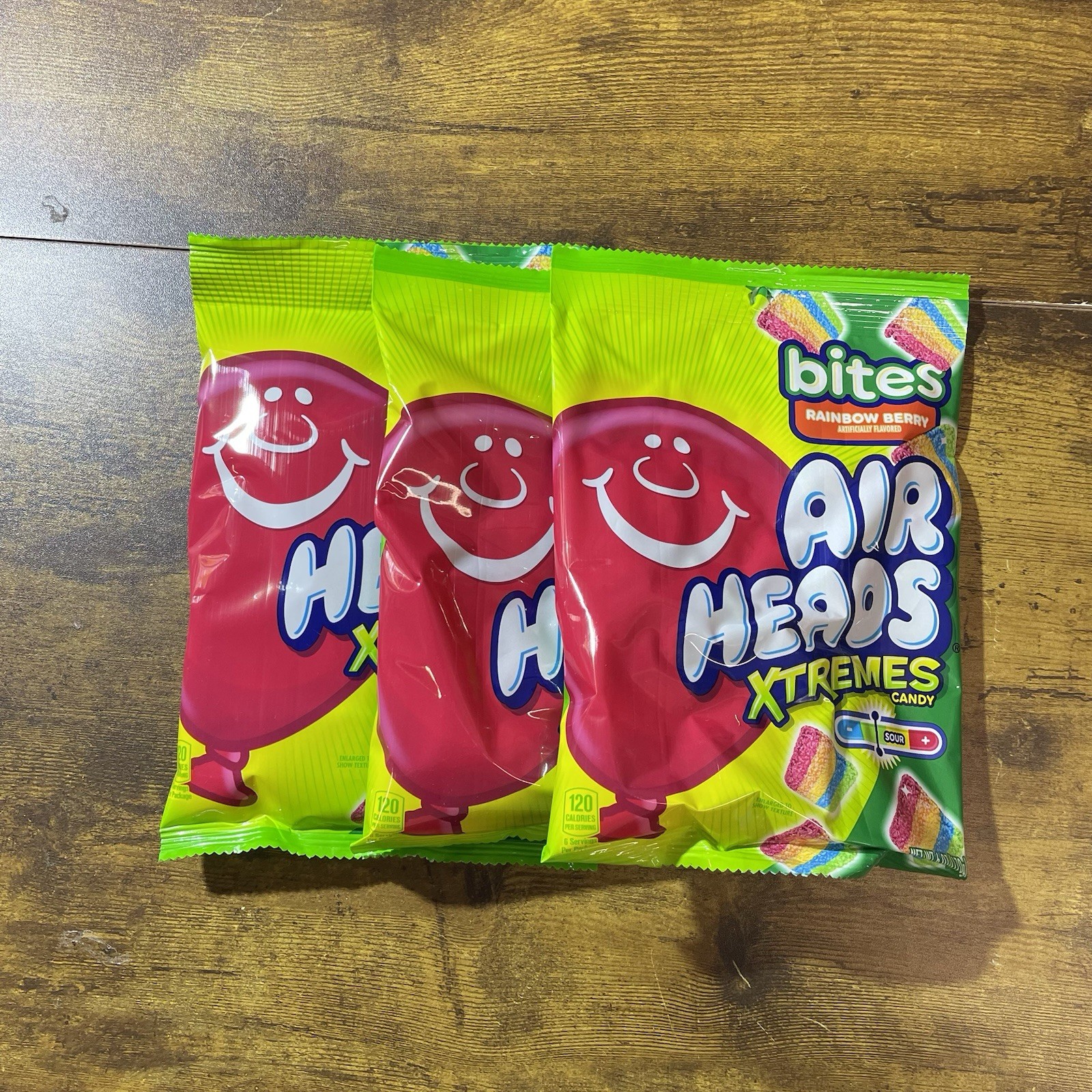 Airheads Xtremes Bites Rainbow Berry Candy ,6 Oz (170g), 3 Packs, Fast Shipping Airheads Xtremes Bites Rainbow Berry Candy ,6 Oz (170g), 3 Packs, Fast Shipping