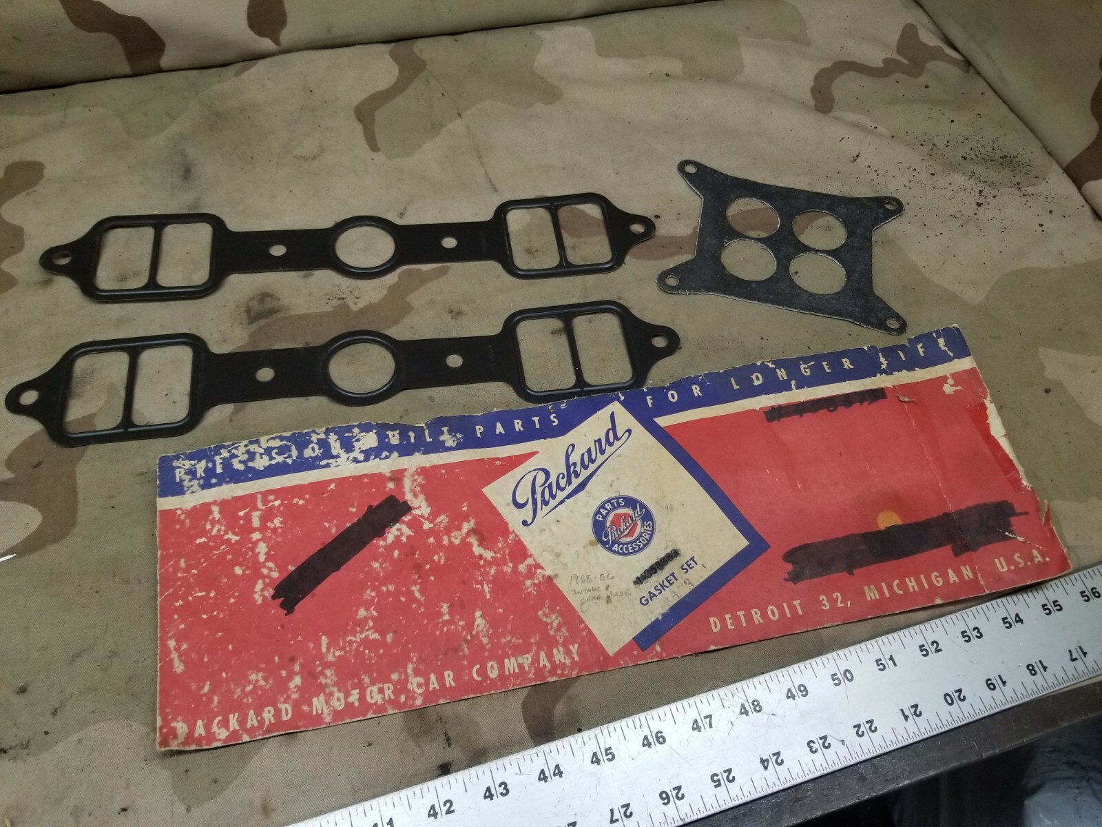 NOS 1955 1956 55 56 Packard Intake Gasket Set 1-358383